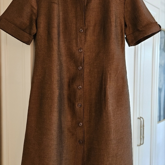Womens button down dress - Picture 3 of 5
